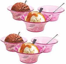 Skyfly Unbreakable Ice Cream Bowls Set With Spoons Set Bowls Serving Bowls Set Of 6 Plastic Dessert Bowl Price In India Buy Skyfly Unbreakable Ice Cream Bowls Set With Spoons