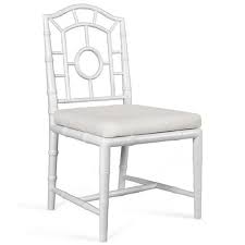 Set of eight antique chinese chippendale style dining chairs. Bungalow 5 Chloe Hollywood Regency Linen White Chippendale Dining Side Chair Kathy Kuo Home