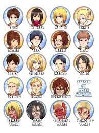Eren, mikasa, and armin are the real stars of the show, but attack on titan has a great lineup of secondary characters that really add depth to the series, such as captain. For People Who Don T Know Or Forget The Name Of The Characters From The Anime Show Attack On Tita Attack On Titan Anime Attack On Titan English Attack On Titan