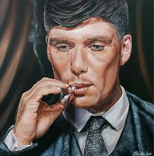 My portrait of Thomas Shelby from Peaky Blinders ✏️ made