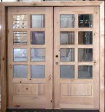 Exterior Double Door 8 Lite Rustic Knotty Alder French Doors Exterior Double Doors Exterior Double Entry Doors