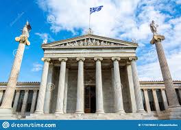 Athens gate athen, athen, griechenland. Aussenfassade Der Akademie Von Athen In Griechenland Redaktionelles Stockbild Bild Von Aufbau Attika 171819684
