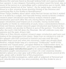 Literary Analysis Research Paper Introduction Paul Research Paper Introduction Literary Analysis Research Paper