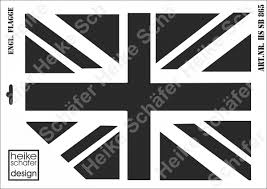 Die assoziation des roten kreuzes als wahrzeichen englands lässt sich bis ins. Heike Schaefer Design Schablone Stencil A3 376 0865 England Flagge