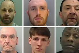 Violent footballer and ex who poured boiling water over woman among thugs  in court