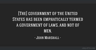 A legislative act contrary to the constitution is. The Government Of The United States Has Been Emphatically Termed A Government Of Laws And Not