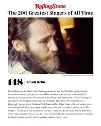 We are so proud to share that Levon Helm has ranked #148