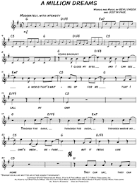 ziv zaifman i close my eyes and i can see the world that's waiting. A Million Dreams From The Greatest Showman Sheet Music Leadsheet In G Major Transposable Download Print Sku Mn0181040