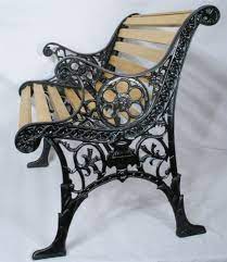 Vintage Lion Head Spin Wheel Cast Iron Wood Slat Patio Garden Porch Chair Bench Porch Chairs Antique Bench Bench