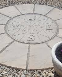 Compass Design Garden Stepping Stone Minster Paving