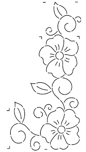 Quilt Stencil Flowers Swirls Border In 2020 Flower Embroidery Designs Flower Pattern Drawing Bead Embroidery Patterns