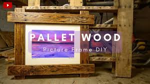 Embrace the beauty of barnwood or other reclaimed wood to make a rustic statement piece in your home. Making A Rustic Picture Frame From Pallet Wood Picture Frame Diy Youtube
