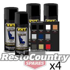 Details About Vht Vinyl Spray Paint Vinyl Dye Jet Black X4 Seat Plastic Carpet Dash Trim