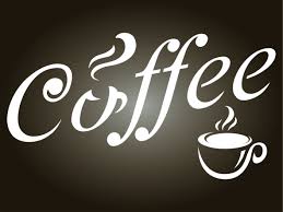 Coffee Stencil From Amazon And Website Below Coffee Stencils Wall Stencil Template Stencils Wall