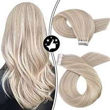 To make it last long you have to moisturize them properly and reapply with the right products. Amazon Com Tape In Hair Extensions Moresoo Remy Human Hair Tape In Extensions 16inch Real Hair Extensions 20pcs 50g Remy Tape In Hair Extensions Color 18 Ash Blonde Highlighted With 613 Blonde
