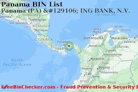 Branch ing bank nv (representative office) (myanmar, 13 dec 1996 Panama Ing Bank N V Pa Bank Bin List Mastercard Mc Amex Maestro Discover Dci Visa Card Networks