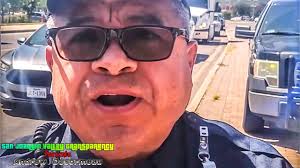 Cop Fails and Drives Off in Shame