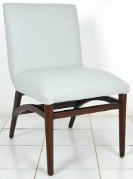 Jack sky blue/espresso linen/polyester side chair. Custom Made Furniture Manufacturing For A Greek Restaurant In Dubai
