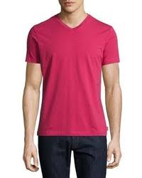 Besides good quality brands, you'll also find plenty of discounts when you shop for hot pink shirt during big sales. Men S Hot Pink V Neck T Shirts From Neiman Marcus Lookastic