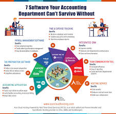 7 Software Your Accounting Department Cant Survive Without Accounting Infographic Tax Preparation Services