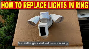 How To Fix Ring Floodlight Cam By Replacing Led Lights Quick Repair Of Ring Flood Light Camera Youtube