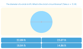 The circumference of a circle is the distance around a circle. Grade 7 Practice With Math Games