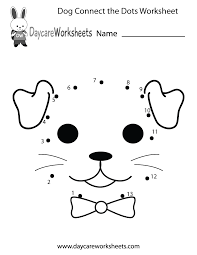 Free Preschool Dog Connect The Dots Worksheet Dot Worksheets Preschool Activity Preschool Worksheets