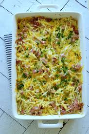 Black pepper, sliced green onions, fried egg, hash brown, diced ham. Make Ahead Hash Brown Breakfast Casserole Little Dairy On The Prairie