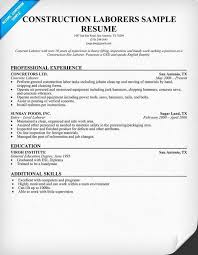 Resume Template For Construction Beautiful Construction Laborers Resume Sample Resume Panion Resume Writing Tips Job Resume Samples Resume Template Free