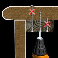 After you've scribed, trimmed, test fitted, and applied any end caps to the countertops, and the glue has set at any mitered corners, you can begin the job of securing your countertops to the base cabinets. Install Post Formed Kitchen Countertops 1 Rona