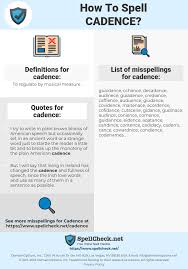 How To Spell Cadence And How To Misspell It Too Spellcheck Net