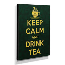 Quadro Keep Calm And Drink Tea Canvas 40x30cm Kca60 Pro Canvas Quadro Canvas Magazine Luiza