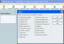 exporting and importing lists in quickbooks using iif files