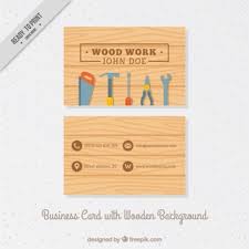 When it comes to your business, don't wait for opportunity, create it! Free Vector Carpentry Card