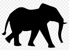 The best selection of royalty free elephant silhouette vector art, graphics and stock illustrations. Africa Clipart Indian Animal Silhouette Of A Elephant Png Download 407651 Pikpng