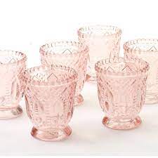 Buying for your business for resale? Diy Wedding Koyal Wholesale Vintage Glass Candle Holder Pack Of 6 3 X 2 75 Blush Pink Walmart Com Vintage Glass Candle Holders Vintage Candles Glass Candle Holders