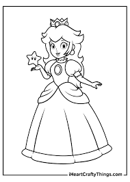 Children love to know how and why things wor. Printable Princess Peach Coloring Pages Updated 2021