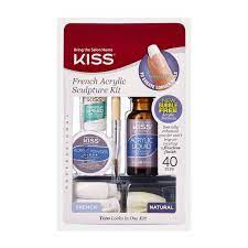 Kiss Bring The Salon Home French Acrylic Nail Kit Natural In 2021 Acrylic Nail Kit French Acrylics French Acrylic Nails