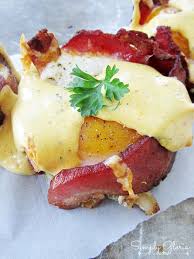 Baked Eggs Napoleon With Hollandaise Sauce Simplygloria Com Bacon Baked Eggs Best Breakfast Recipes Food