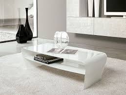 Combine a stark white table with an oval design for a completely current design component. Home Furniture Diy High Gloss Contemporary White Coffee Table Furniture