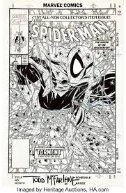 An astronaut lands at planet 51. Todd Mcfarlane Spider Man 1 Cover Original Art Marvel 1990 Lot 92025 Heritage Auctions