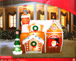 I absolutely love decorating for christmas! 8 Foot Tall Airblown Inflatable Gingerbread House Christmas Decoration 200 00 Retail Property Room