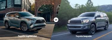 The sequoia is built under the toyota brand and based on their tundra pickup truck. 2021 Toyota Sequoia Vs 2020 Toyota Highlander Jim Hudson Toyota