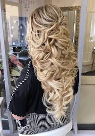 Long Wedding Hairstyles Bridal Updos Via Elstile Http Www Deerpearlflowers Com Long Bridesmaid Hair Brida Long Hair Styles Hair Styles Curly Wedding Hair
