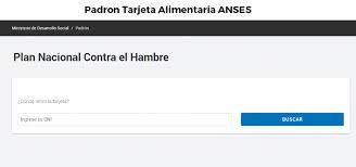 Consulta de saldo tarjeta de pensión alimentaria: Consultar El Padron Tarjeta Alimentaria