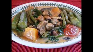 Ginataang octopus (octopus in coconut milk). Filipino Ginataang Tahong At Gulay Recipe In English Mussels And Veget Recipes English Food Mussels Recipe