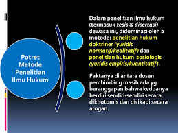 Metode Penelitian Ilmu Hukum Non Mainstream Ppt Download