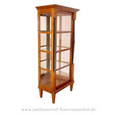 It comes to english by way of the old french word vitre, meaning pane of glass, from latin vitrum, meaning glass. Vitrine Vitrinenschrank Biedermeier Empire Kirschbaum Furniert Tur Und Seiten Verglasst