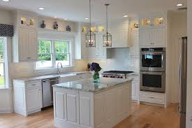 white shore house kitchen  simpson