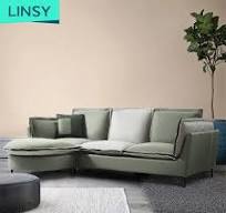 Linsy White Corner Sofa Set Modern Oval Shape Chaise Sofa S126